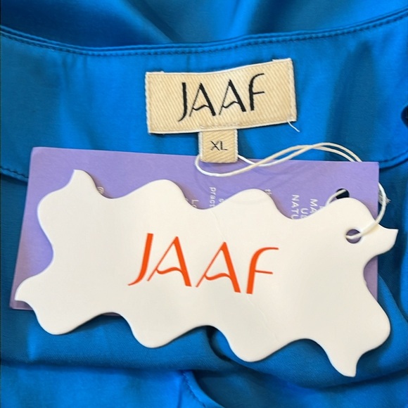 JAAF Gathered Midi Dress in Vivid Blue - Picture 11 of 15
